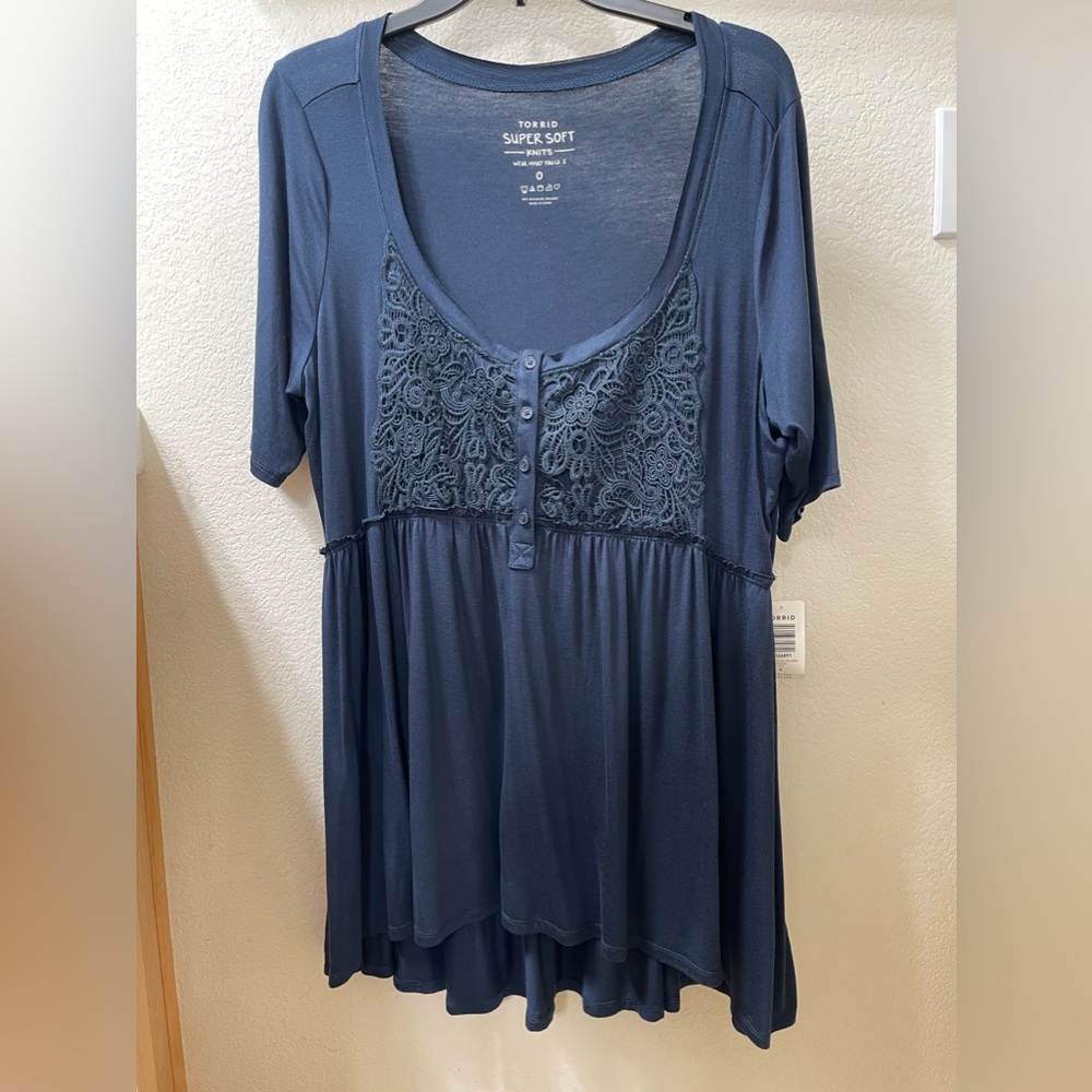 Torrid Blue Top